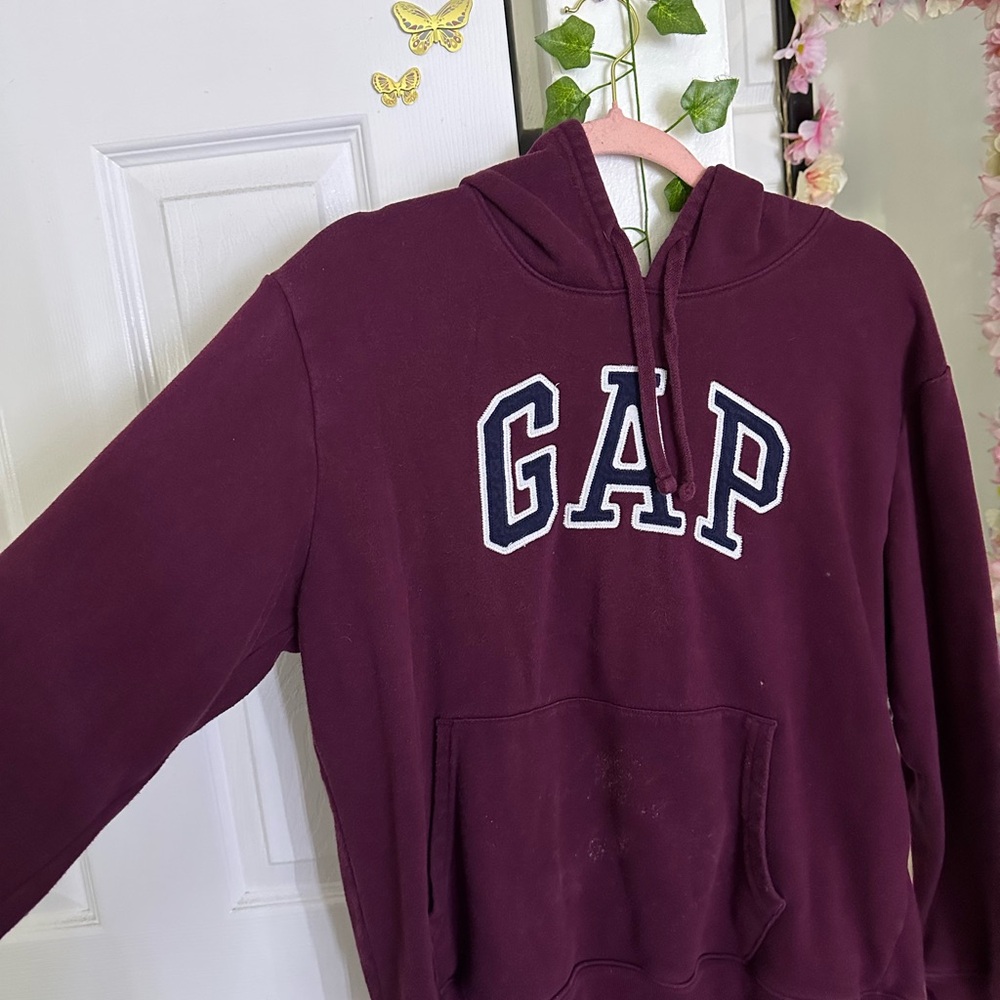 GAP Burgundy Hoodie with Logo